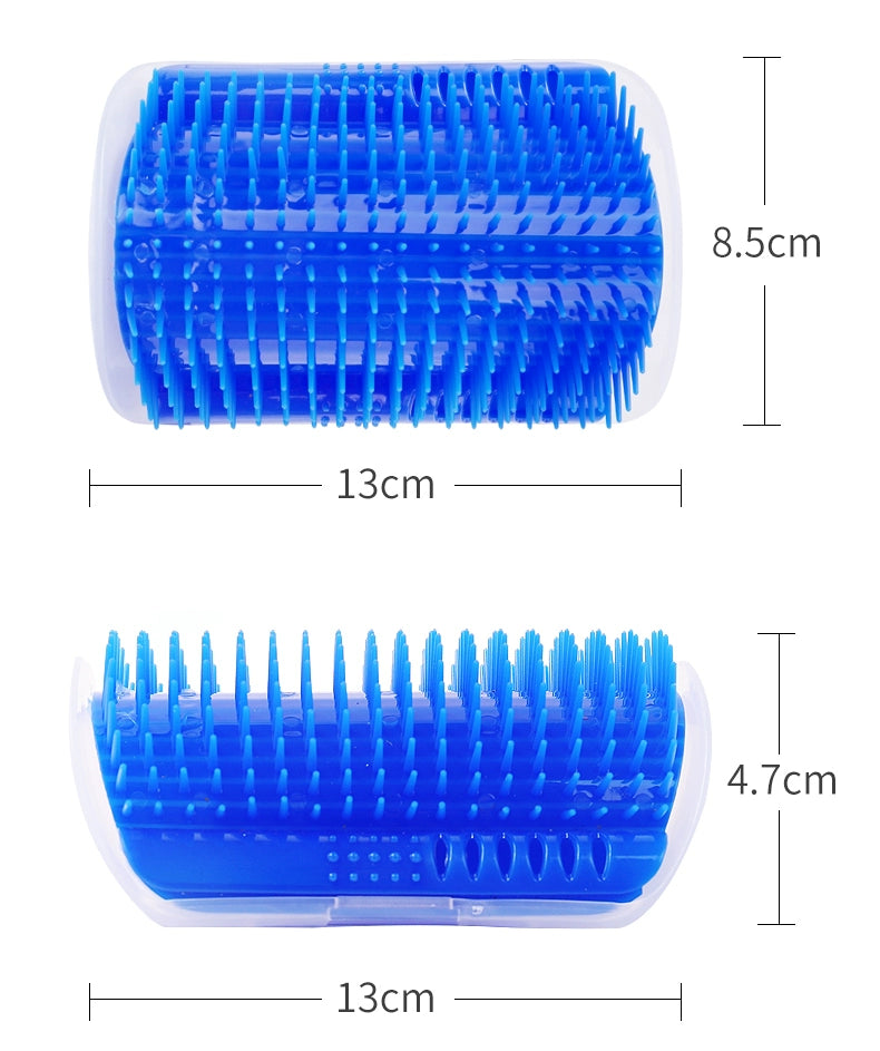 Masajeador de arco cómodo para gatos, suministros para el cuidado de la picazón, Base redonda de lana, juguete para gatitos, cepillo para rascar