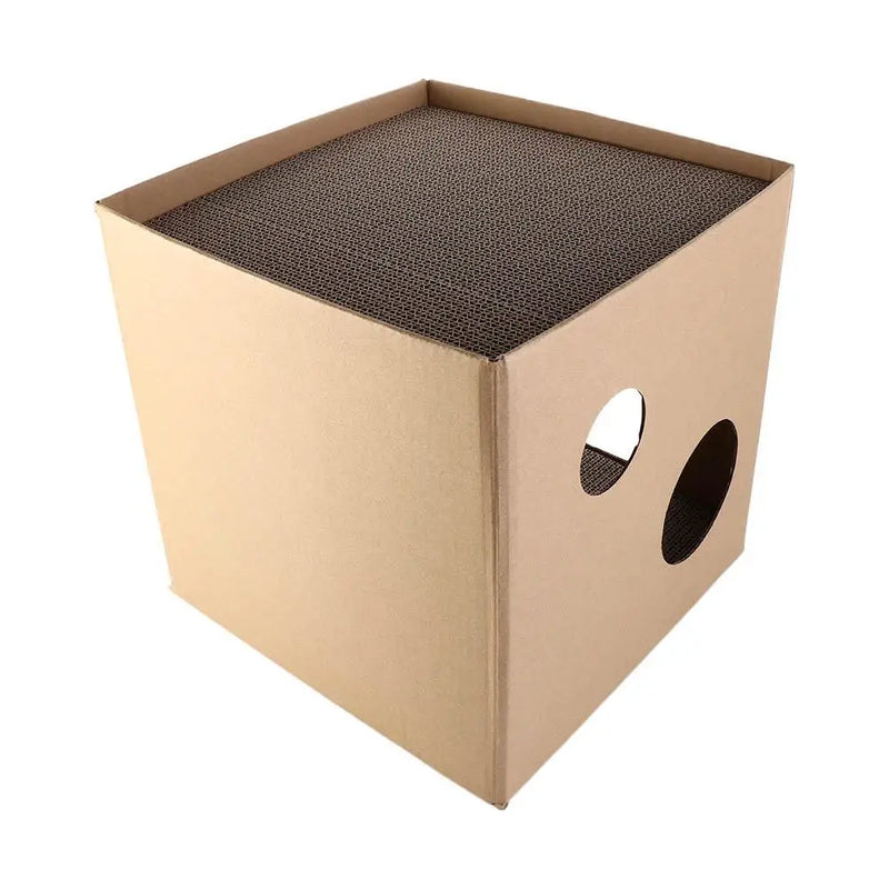 Caja de cartón para gatos, resistente al desgaste