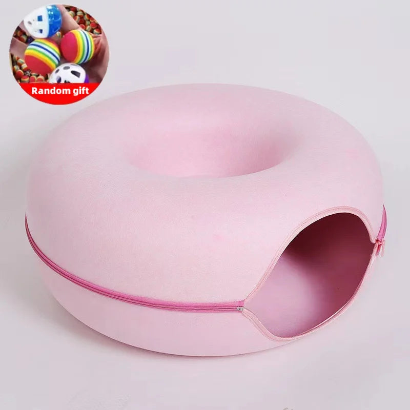 Cama para gatos Donut, túnel para gatos ✅ ✅