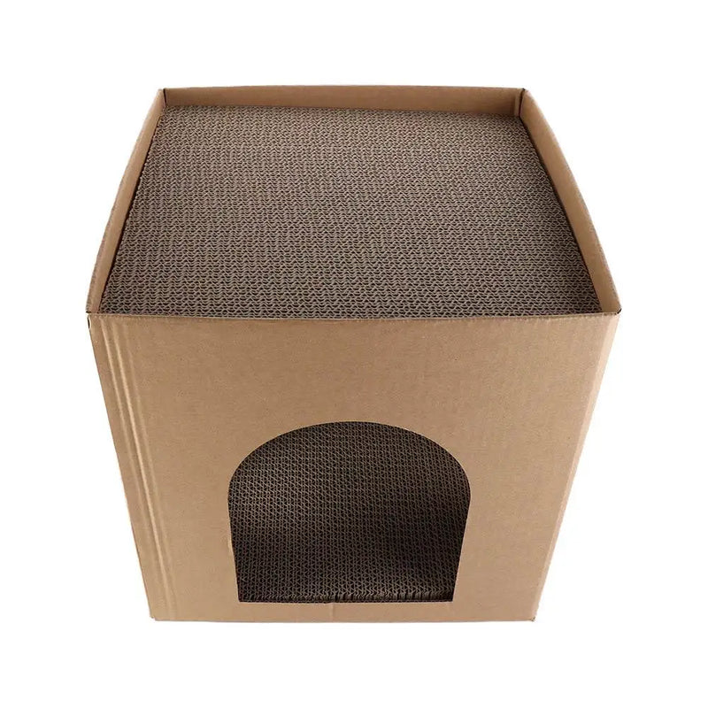 Caja de cartón para gatos, resistente al desgaste