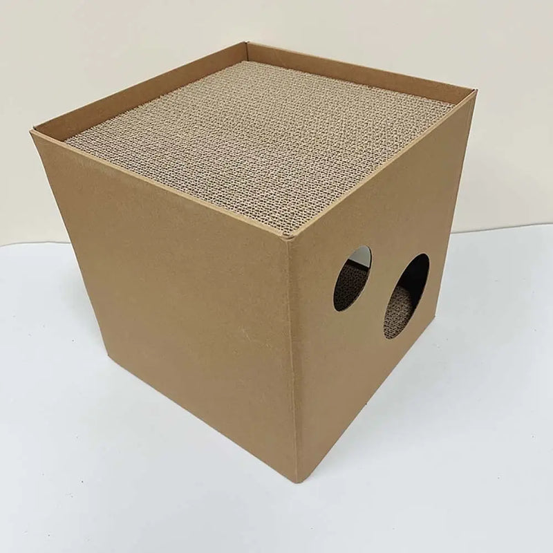 Caja de cartón para gatos, resistente al desgaste