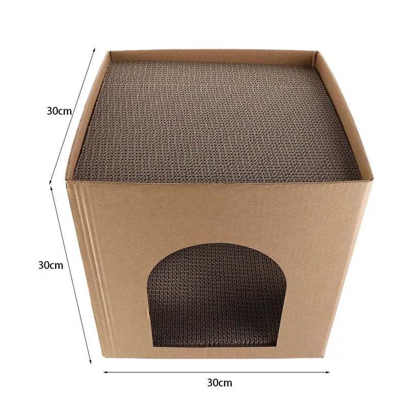 Caja de cartón para gatos, resistente al desgaste